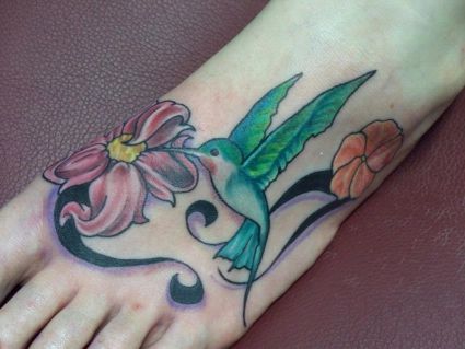 Hummingbird Tat With Daisy